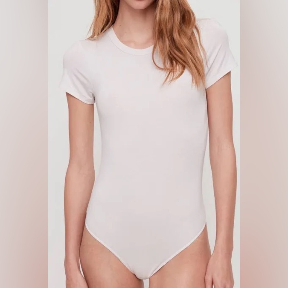 Aritzia Wilfred Free Baby Tee Bodysuit In White - Size Large